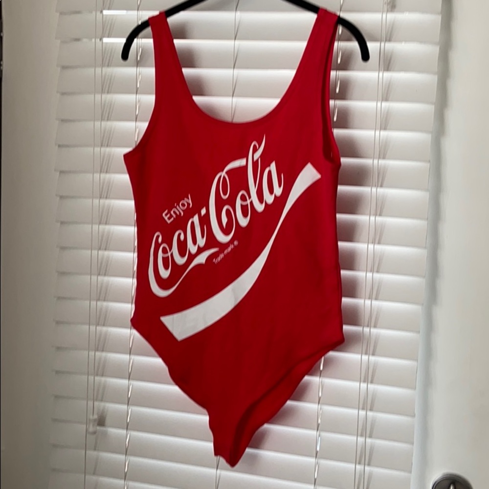 NEW CocaCola Red women’s bodysuit, size large
